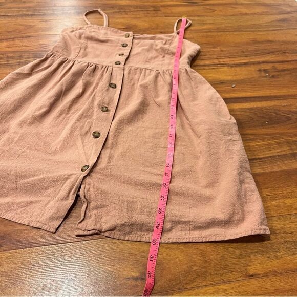 I Joah Button down dress with adjustable straps, pockets. - Picture 6 of 6